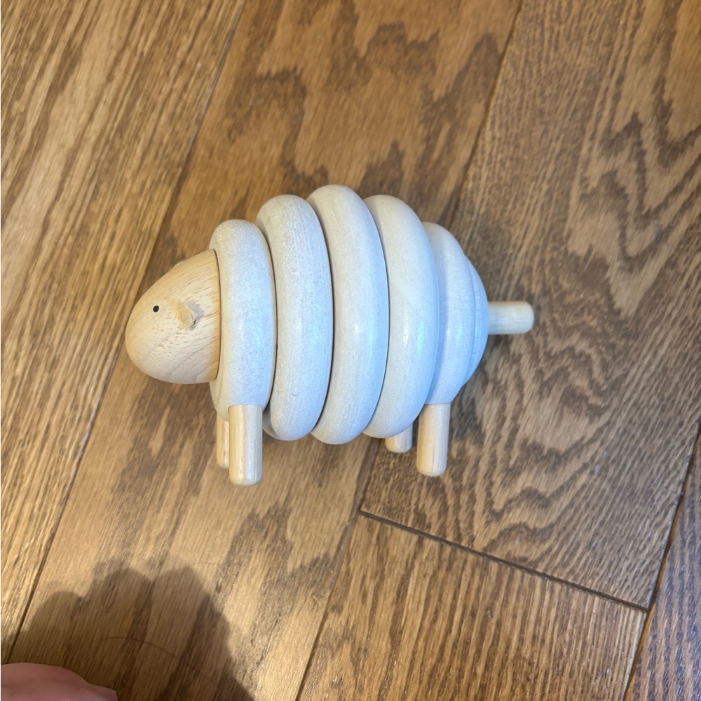 Plan toys lacing sheep learning toy wooden